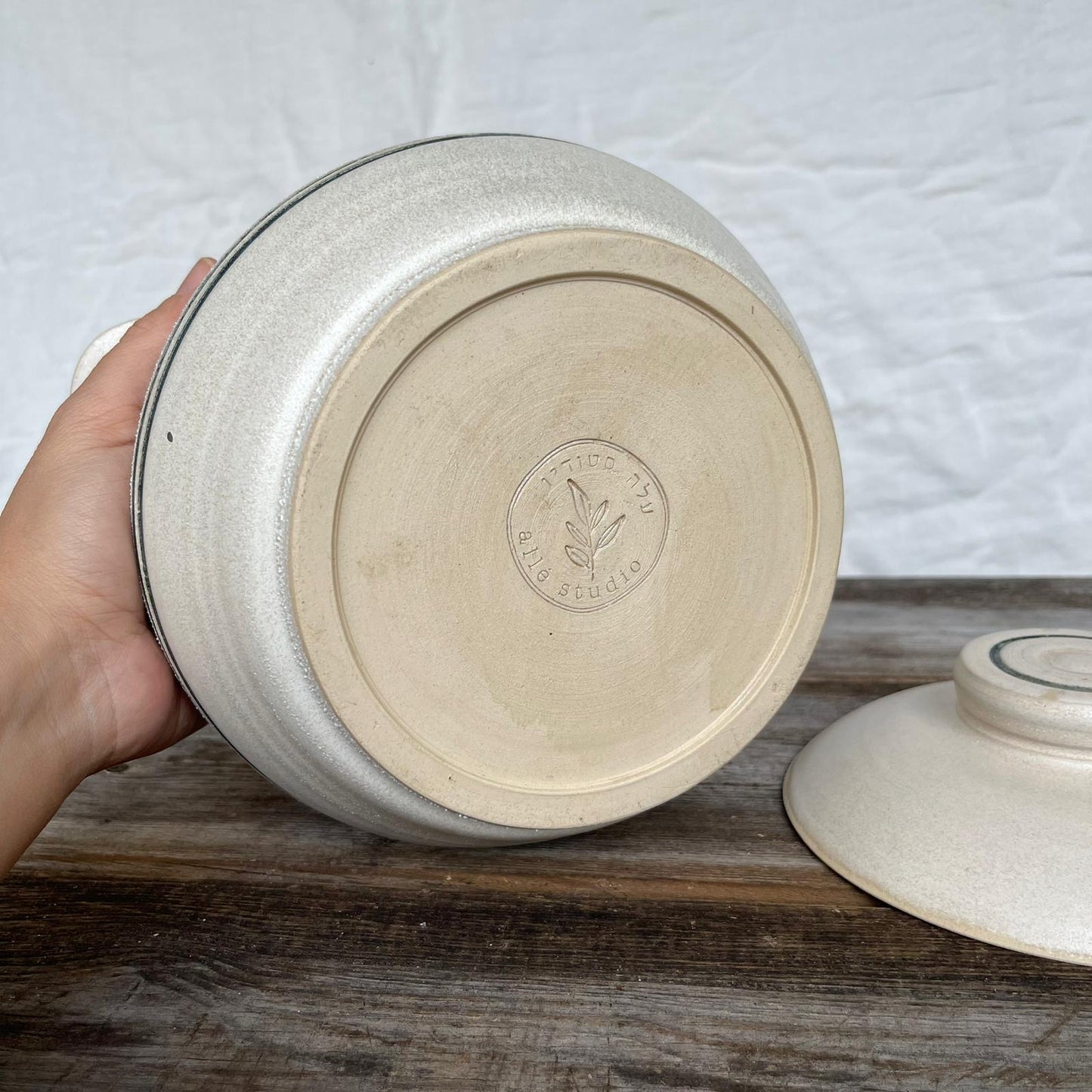 Stripe Casserole Pot - Small