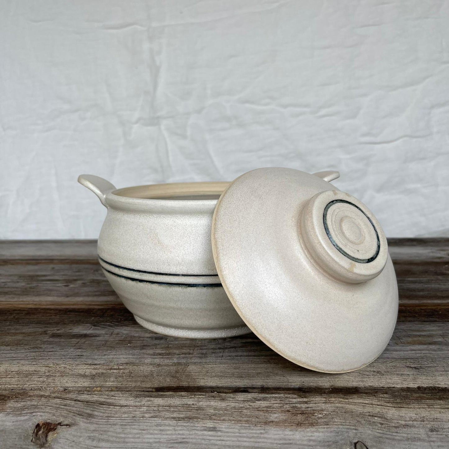 Stripe Casserole Pot - Small